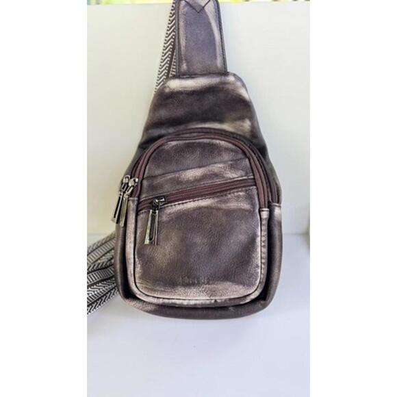 MROEDE Sling Bag Crossbody Bags for Women Cross Body Distressed Leather - Picture 1 of 5